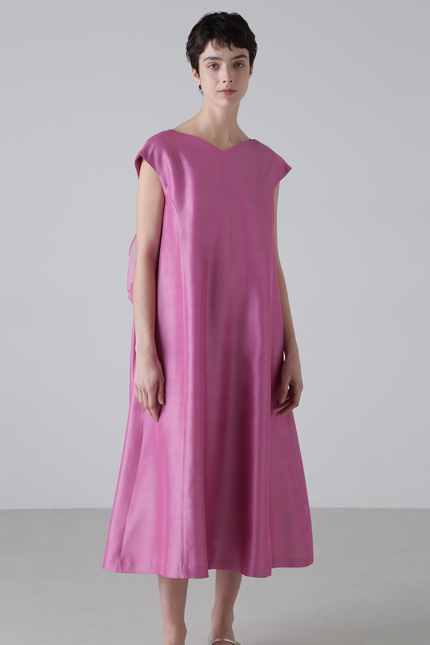 【アドーア/ADORE】のシルクタフタワンピース 人気、トレンドファッション・服の通販 founy(ファニー) 　ファッション　Fashion　レディースファッション　Fashion for Women　ワンピース　Dresses　チュニック　Tunic Tops & Dresses　シルク　Silk, 100% Silk　タフタ　Taffeta, Structured Fabric　チュニック　Tunic, Long Top　フォーマル　Formal, Dressy　ロング　Long, Long-Length　other-4|ID: prp329100004504599 ipo3291000000035365673