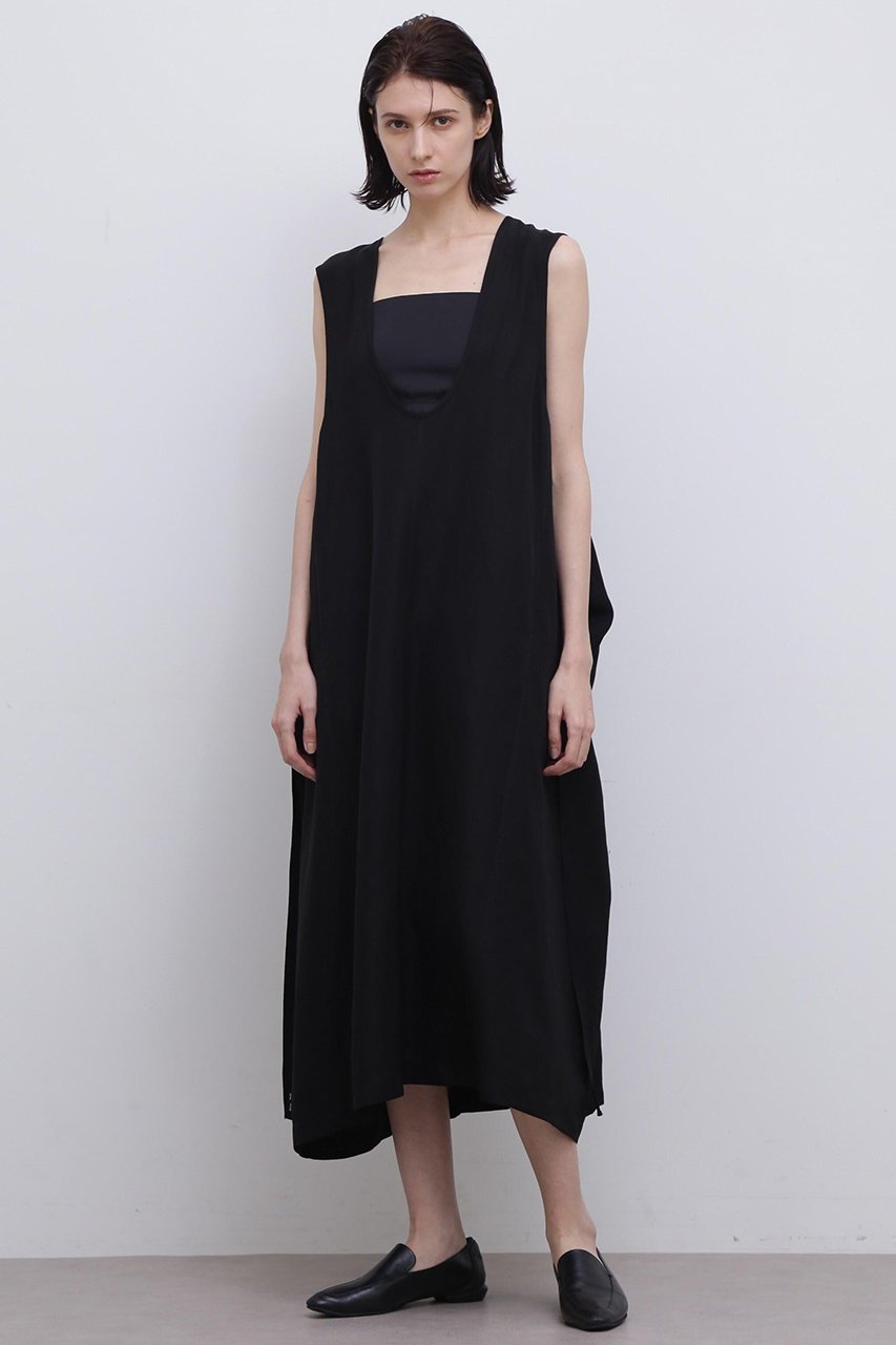 【アドーア/ADORE / MEN】のトリアセリネンワンピース インテリア・キッズ・メンズ・レディースファッション・服の通販 founy(ファニー) 　ファッション　Fashion　メンズファッション　Fashion for Men　シンプル　Simple, Minimal　スタンダード　Standard, Basic　チュニック　Tunic, Long Top　ドレス　Dress, One-Piece　パッチ　Patch, Appliqué　リネン　Linen, Linen Fabric　ロング　Long, Long-Length　エレガント 上品　Elegant　ブラック|ID: prp329100004504601 ipo3291000000032889166