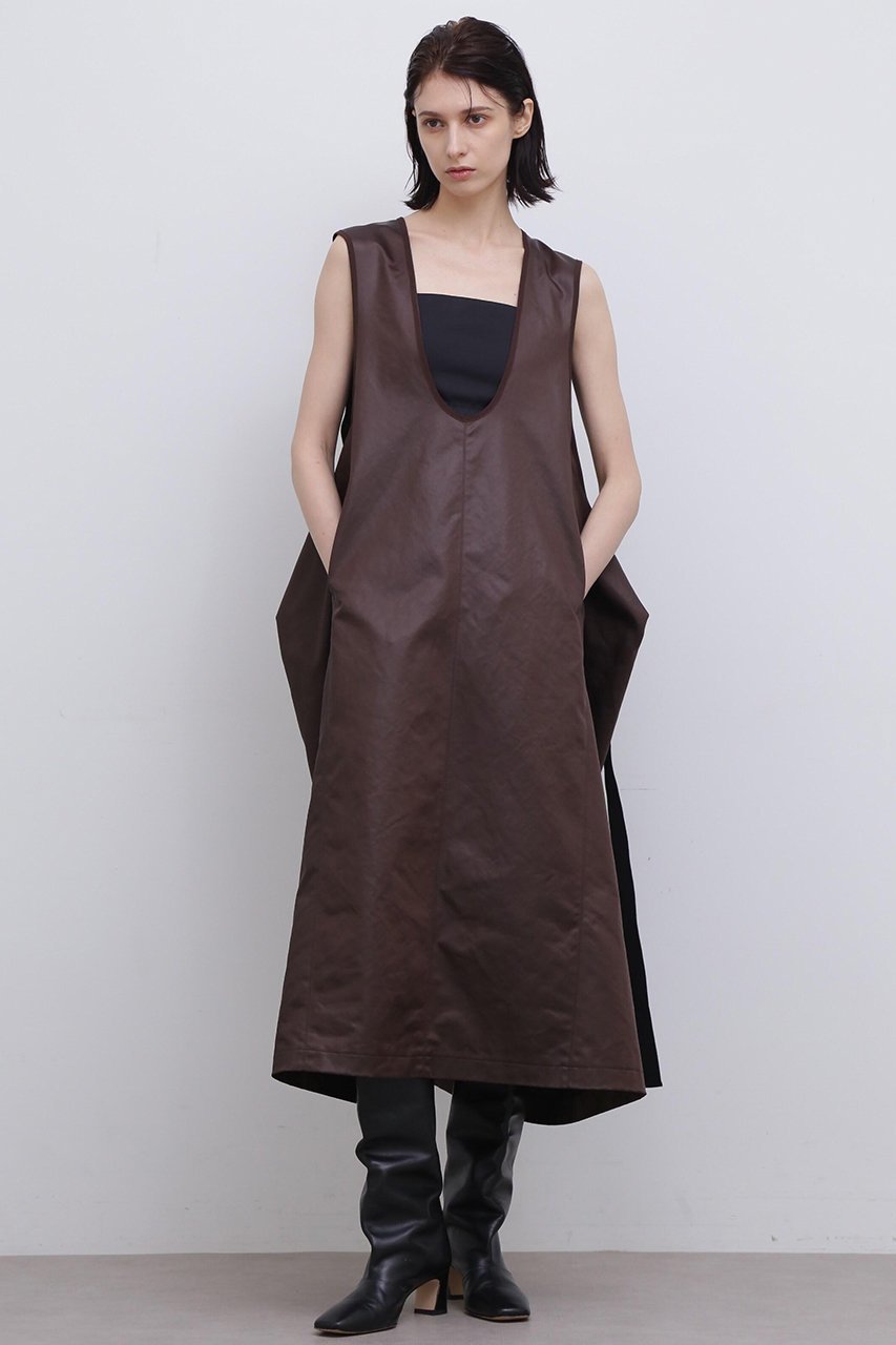 【アドーア/ADORE / MEN】のタンブラーチンツワンピース インテリア・キッズ・メンズ・レディースファッション・服の通販 founy(ファニー) 　ファッション　Fashion　メンズファッション　Fashion for Men　スタンダード　Standard, Basic　タンブラー　Tumbler, Travel Mug　チュニック　Tunic, Long Top　デコルテ　Décolleté, Neckline　ドレス　Dress, One-Piece　パッチ　Patch, Appliqué　ブラウン|ID: prp329100004504602 ipo3291000000032889184