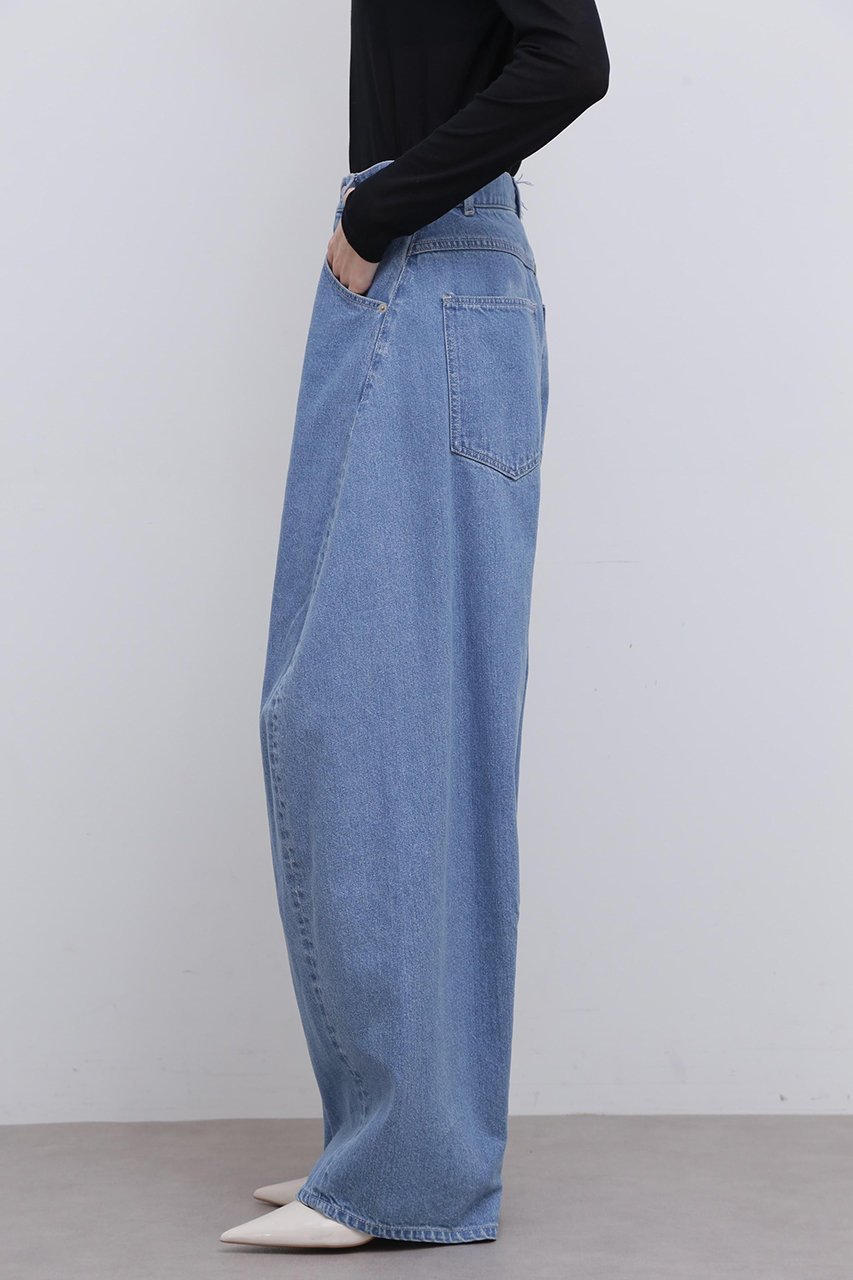 【アドーア/ADORE】のバレルデニムパンツ 人気、トレンドファッション・服の通販 founy(ファニー) 　ファッション　Fashion　レディースファッション　Fashion for Women　パンツ　Pants & Trousers　デニムパンツ・ジーンズ・美脚デニム　Denim Jeans & Pants　スタンダード　Standard, Basic　デニム　Denim, Jeans Material　パターン　Pattern, Design Print　リラックス　Relax, Relaxed Fit　other-5|ID: prp329100004504603 ipo3291000000032928374