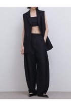 【アドーア/ADORE】のコーティングヤーンツィードパンツ ブラック|ID: prp329100004504607 ipo3291000000031791603