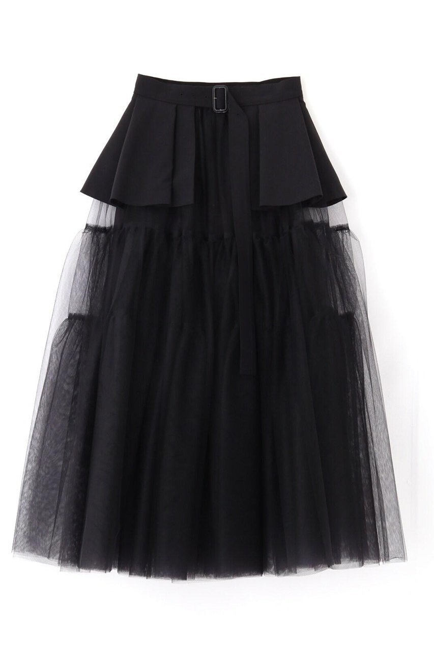 【アドーア/ADORE】のブライトチュールスカート 人気、トレンドファッション・服の通販 founy(ファニー) 　ファッション　Fashion　レディースファッション　Fashion for Women　スカート　Skirts　ロングスカート　Long Skirts / Maxi & Midi Skirts　アクセサリー　Fashion Accessories　スタンダード　Standard, Basic　ティアード　Tiered, Tiered Style　ペプラム　Peplum, Flared Hem　ロング　Long, Long-Length　other-2|ID: prp329100004504608 ipo3291000000032823427