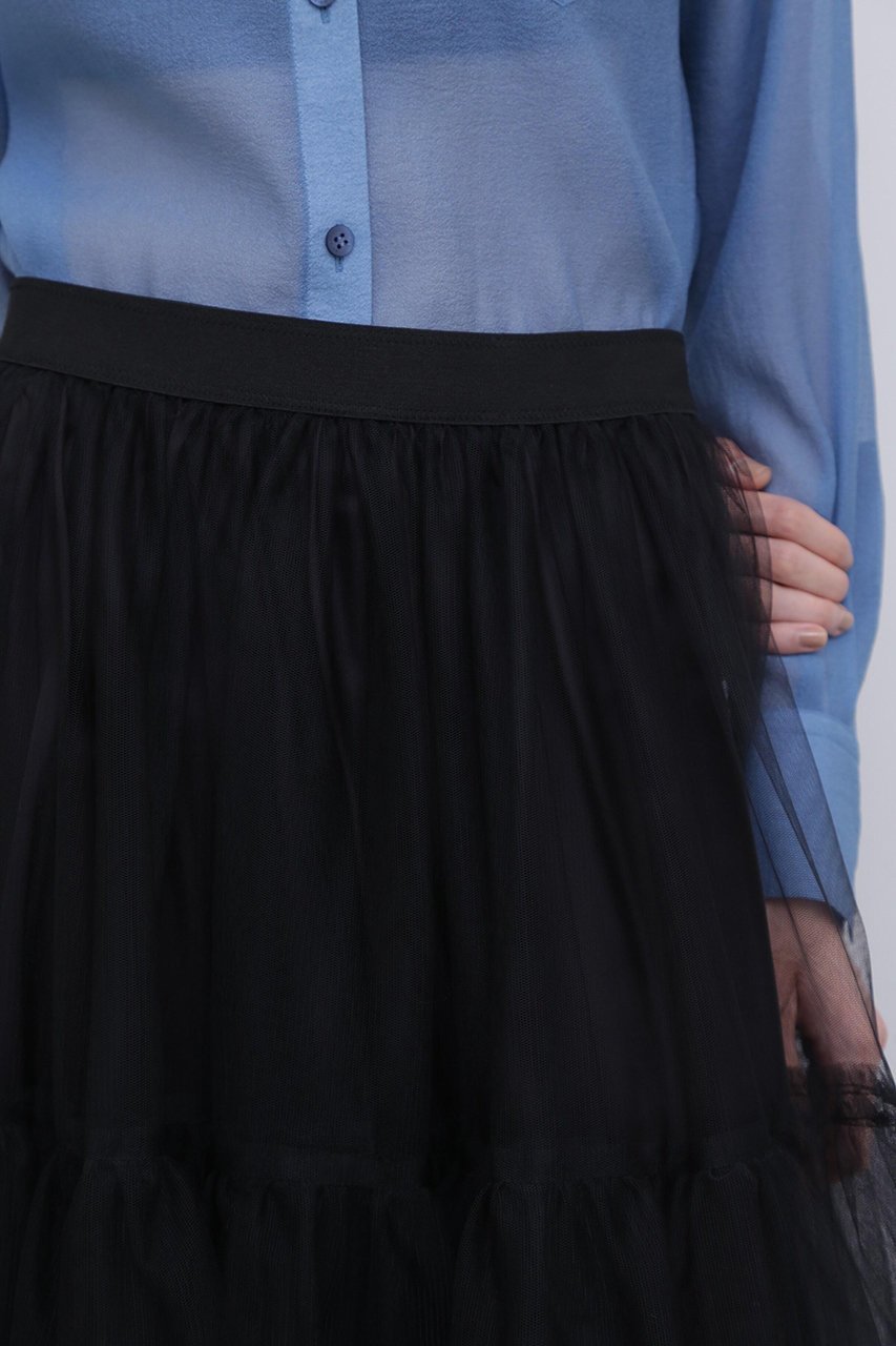 【アドーア/ADORE】のブライトチュールスカート 人気、トレンドファッション・服の通販 founy(ファニー) 　ファッション　Fashion　レディースファッション　Fashion for Women　スカート　Skirts　ロングスカート　Long Skirts / Maxi & Midi Skirts　アクセサリー　Fashion Accessories　スタンダード　Standard, Basic　ティアード　Tiered, Tiered Style　ペプラム　Peplum, Flared Hem　ロング　Long, Long-Length　other-8|ID: prp329100004504608 ipo3291000000032823433