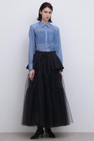 【アドーア/ADORE】のブライトチュールスカート 人気、トレンドファッション・服の通販 founy(ファニー) ファッション Fashion レディースファッション Fashion for Women スカート Skirts ロングスカート Long Skirts / Maxi & Midi Skirts アクセサリー Fashion Accessories スタンダード Standard, Basic ティアード Tiered, Tiered Style ペプラム Peplum, Flared Hem ロング Long, Long-Length |ID:prp329100004504608