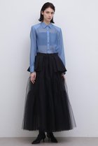 【アドーア/ADORE】のブライトチュールスカート 人気、トレンドファッション・服の通販 founy(ファニー) ファッション Fashion レディースファッション Fashion for Women スカート Skirts ロングスカート Long Skirts / Maxi & Midi Skirts アクセサリー Fashion Accessories スタンダード Standard, Basic ティアード Tiered, Tiered Style ペプラム Peplum, Flared Hem ロング Long, Long-Length thumbnail ブラック|ID: prp329100004504608 ipo3291000000035398920