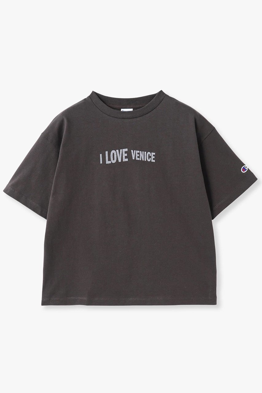 【アールエイチシー ロンハーマン/RHC Ron Herman】の【RHC別注】【Champion】ジャージーTシャツ インテリア・キッズ・メンズ・レディースファッション・服の通販 founy(ファニー) 　ファッション　Fashion　レディースファッション　WOMEN　トップス・カットソー　Tops/Tshirt　シャツ/ブラウス　Shirts/Blouses　ロング / Tシャツ　T-Shirts　カットソー　Cut and Sewn　ショート　Short　ジャージー　Jersey　スリーブ　Sleeve　ハーフ　Half　ビーチ　Beach　プリント　Print　ラバー　Rubber　ヴィンテージ　Vintage　別注　Special Order　ブラック|ID: prp329100004505998 ipo3291000000031803111