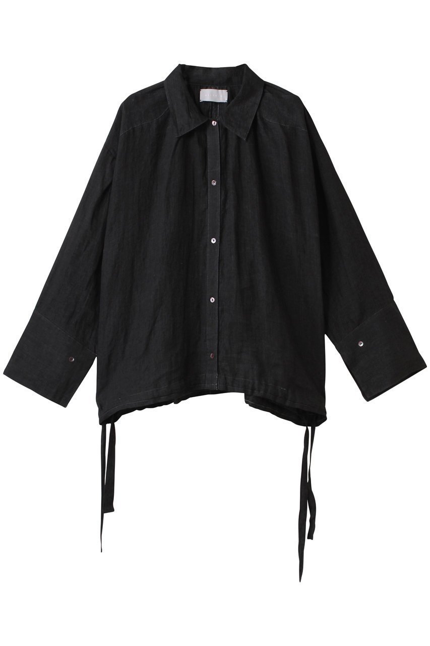 【マリリンムーン/MARILYN MOON】の【WALANCE】カディリネンシャツ 人気、トレンドファッション・服の通販 founy(ファニー) 　ファッション　Fashion　レディースファッション　Fashion for Women　トップス・カットソー　Cut & Sew Tops　シャツ・ブラウス・オフィスカジュアル　Elegant Blouses & Button-Ups　ストリング　String, Drawstring　スリーブ　Sleeve, Long Sleeve / Short Sleeve　パジャマ　Pajamas, Sleepwear　ブルゾン　Blouson, Bomber Jacket　リネン　Linen, Linen Fabric　ロング　Long, Long-Length　羽織　Haori, Light Jacket　 other-1|ID: prp329100004506003 ipo3291000000032907298