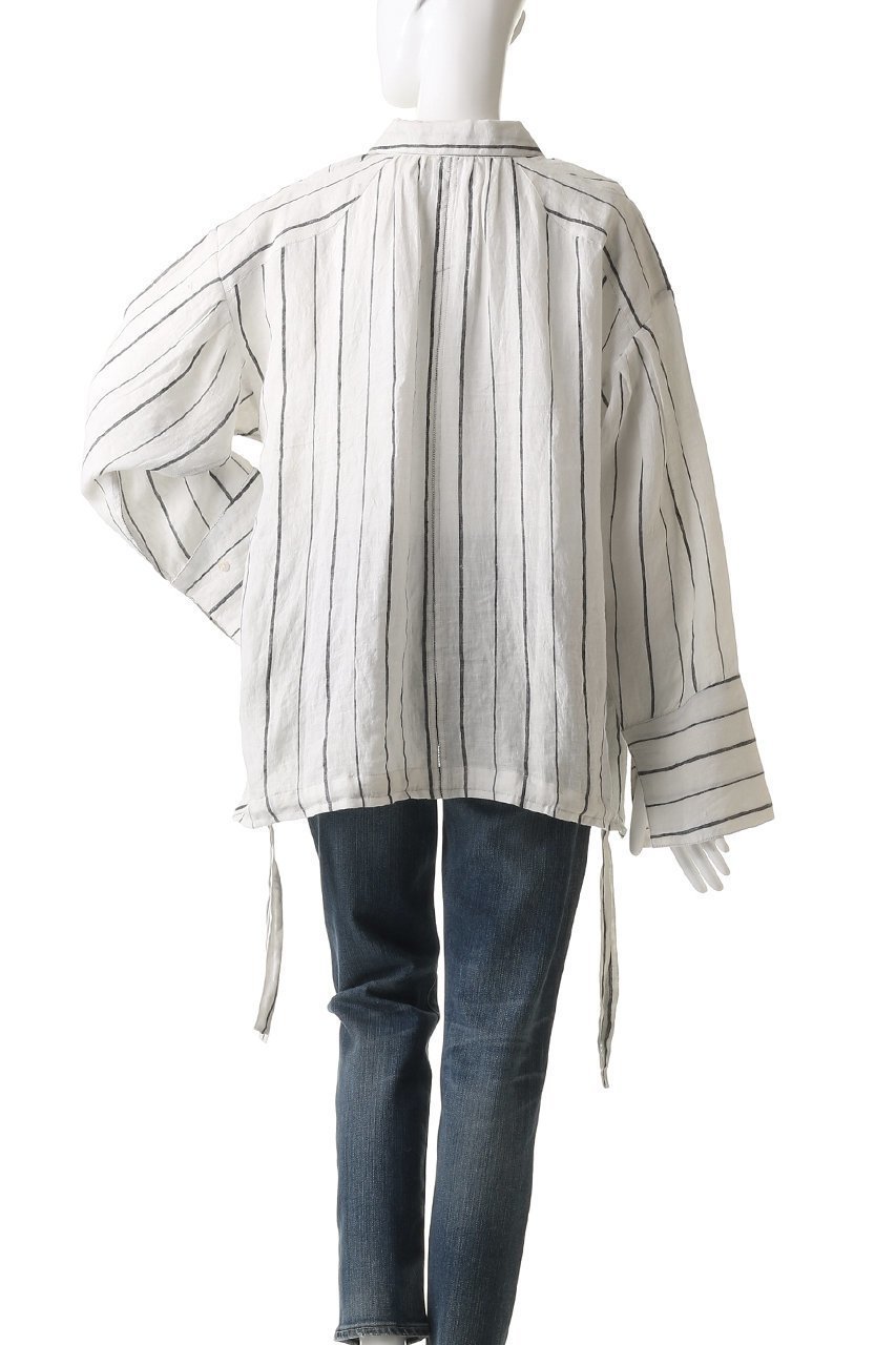 【マリリンムーン/MARILYN MOON】の【WALANCE】カディリネンシャツ 人気、トレンドファッション・服の通販 founy(ファニー) 　ファッション　Fashion　レディースファッション　Fashion for Women　トップス・カットソー　Cut & Sew Tops　シャツ・ブラウス・オフィスカジュアル　Elegant Blouses & Button-Ups　ストリング　String, Drawstring　スリーブ　Sleeve, Long Sleeve / Short Sleeve　パジャマ　Pajamas, Sleepwear　ブルゾン　Blouson, Bomber Jacket　リネン　Linen, Linen Fabric　ロング　Long, Long-Length　羽織　Haori, Light Jacket　other-4|ID: prp329100004506003 ipo3291000000032907314