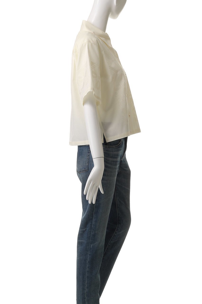 【シンゾーン/Shinzone】のタイルエンブロイダリーシャツ 人気、トレンドファッション・服の通販 founy(ファニー) 　ファッション　Fashion　レディースファッション　Fashion for Women　トップス・カットソー　Cut & Sew Tops　シャツ・ブラウス・オフィスカジュアル　Elegant Blouses & Button-Ups　エンブロイダリー　Embroidery Design　クロップド　Cropped, Short Length　ショート　Short, Short Length　シンプル　Simple, Minimal　スリーブ　Sleeve, Long Sleeve / Short Sleeve　バランス　Balance, Style Balance　other-3|ID: prp329100004506008 ipo3291000000032908666