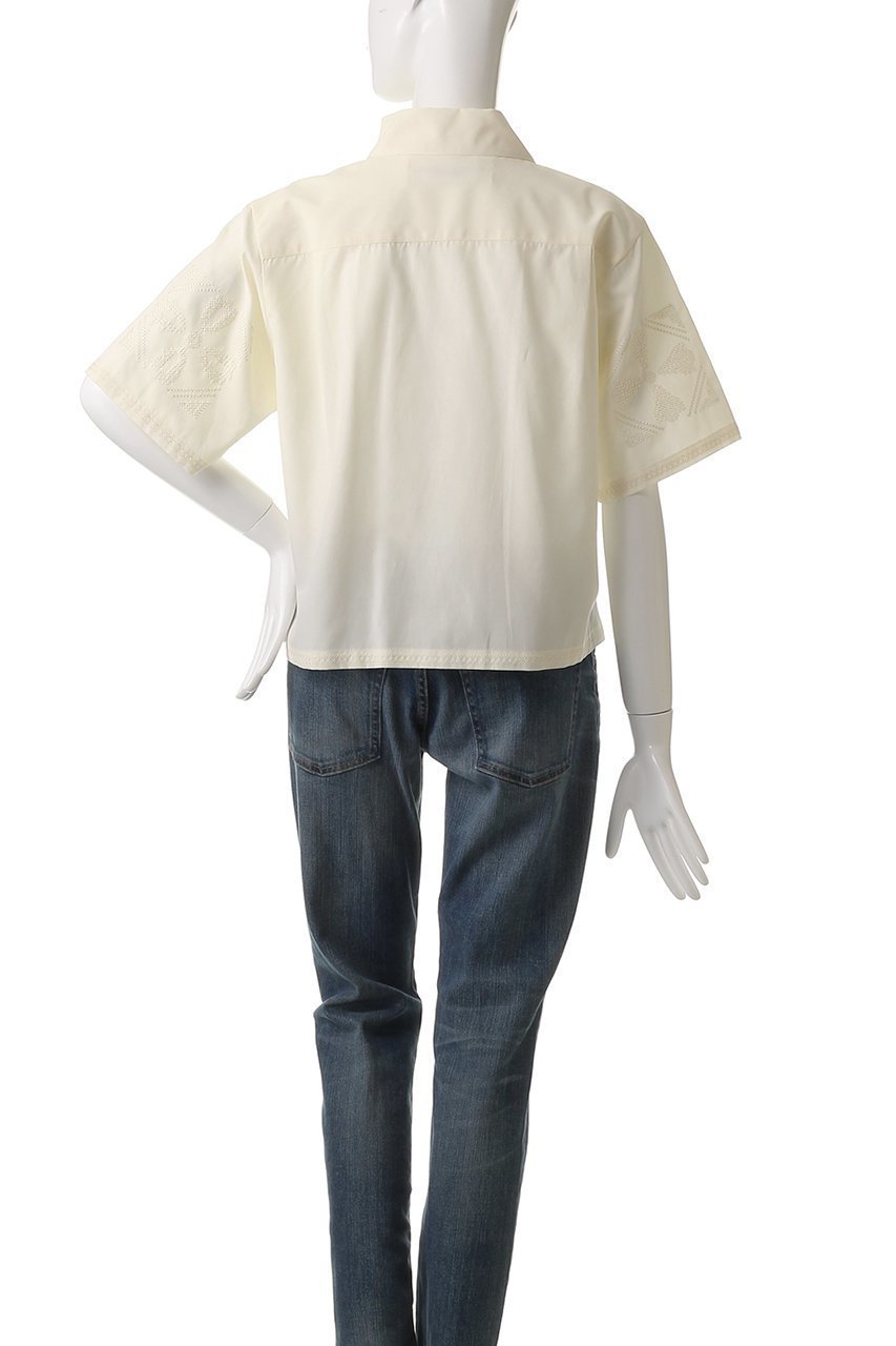 【シンゾーン/Shinzone】のタイルエンブロイダリーシャツ 人気、トレンドファッション・服の通販 founy(ファニー) 　ファッション　Fashion　レディースファッション　Fashion for Women　トップス・カットソー　Cut & Sew Tops　シャツ・ブラウス・オフィスカジュアル　Elegant Blouses & Button-Ups　エンブロイダリー　Embroidery Design　クロップド　Cropped, Short Length　ショート　Short, Short Length　シンプル　Simple, Minimal　スリーブ　Sleeve, Long Sleeve / Short Sleeve　バランス　Balance, Style Balance　other-4|ID: prp329100004506008 ipo3291000000032908669