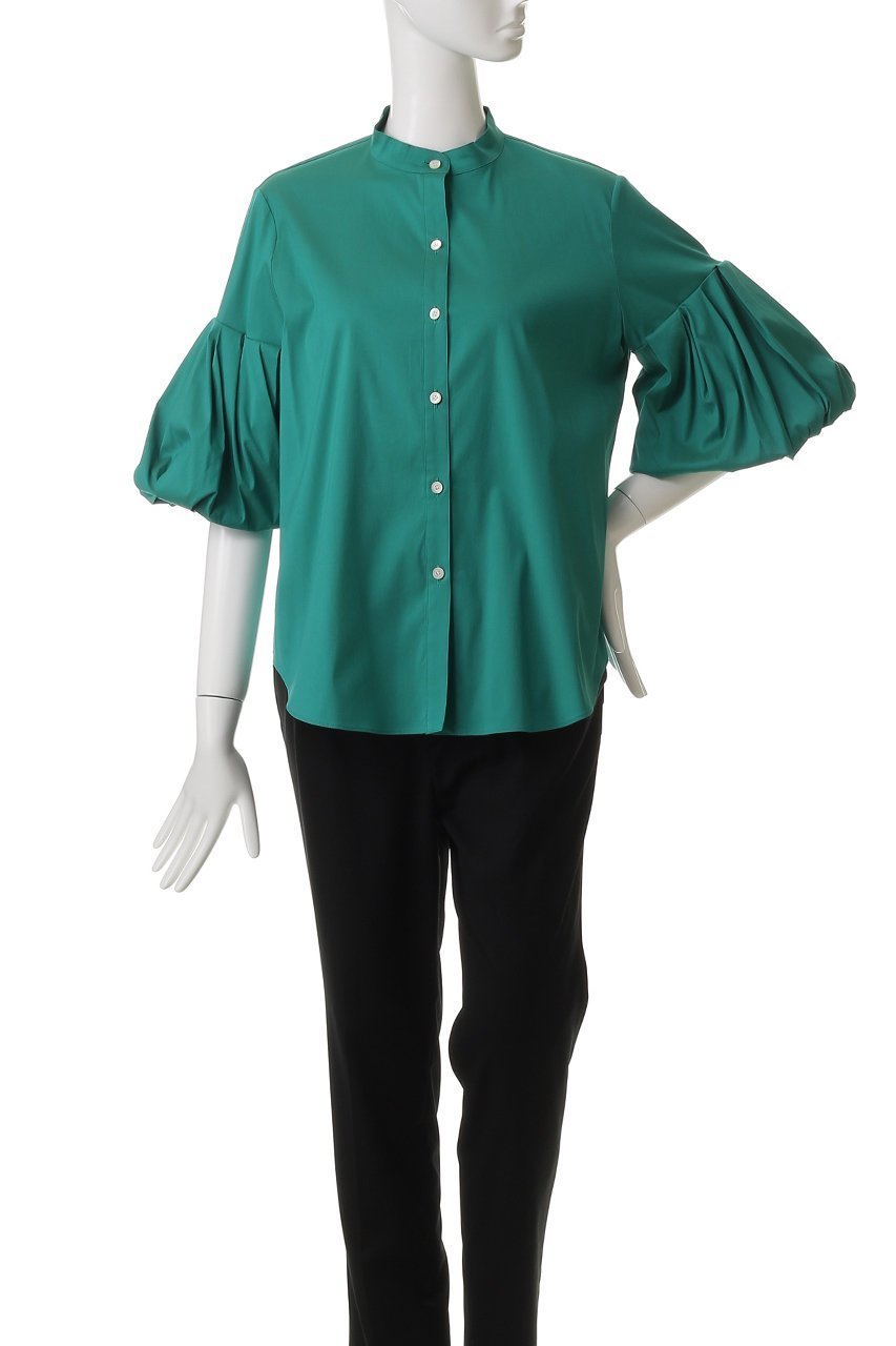 【エムフィル/M Fil】のコットンストレッチブロード ボリュームスリーブシャツ 人気、トレンドファッション・服の通販 founy(ファニー) 　ファッション　Fashion　レディースファッション　Fashion for Women　トップス・カットソー　Cut & Sew Tops　シャツ・ブラウス・オフィスカジュアル　Elegant Blouses & Button-Ups　ボリューム袖・フリルスリーブブラウス　Voluminous & Ruffle Sleeves / Puffy Sleeve Tops　ショート　Short, Short Length　シンプル　Simple, Minimal　スリム　Slim, Slim Fit　スリーブ　Sleeve, Long Sleeve / Short Sleeve　フェミニン　Feminine, Girly　other-2|ID: prp329100004506011 ipo3291000000034955204