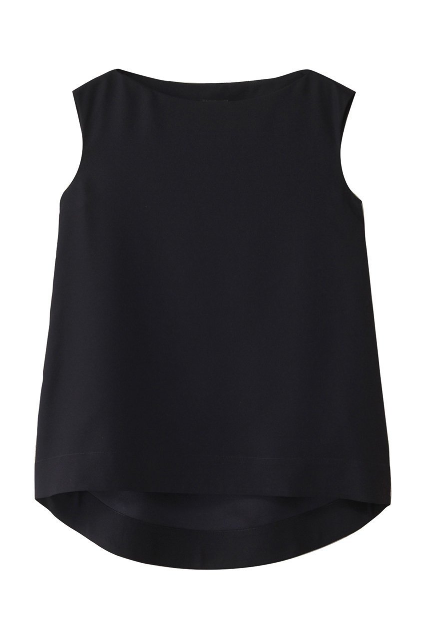 【エムフィル/M Fil】のバックサテンジョーゼット ドロップテールブラウス 人気、トレンドファッション・服の通販 founy(ファニー) 　ファッション　Fashion　レディースファッション　Fashion for Women　トップス・カットソー　Cut & Sew Tops　キャミソール&ノースリーブ　Camisoles & Sleeveless Tops　シャツ・ブラウス・オフィスカジュアル　Elegant Blouses & Button-Ups　バッグ　Bags　サテン　Satin, Glossy Fabric　シルク　Silk, 100% Silk　シンプル　Simple, Minimal　ジョーゼット　Georgette, Semi-Sheer Fabric　ドレープ　Drape, Draping Fabric　ノースリーブ　Sleeveless, No-Sleeve　フォーマル　Formal, Dressy　ボトム　Bottoms, Lower Wear　エレガント 上品　Elegant　 other-1|ID: prp329100004506013 ipo3291000000032908591