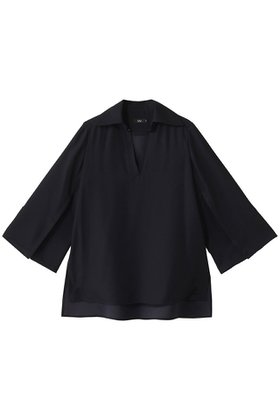 【エムフィル/M Fil】 バックサテンジョーゼット スリットスリーブブラウス人気、トレンドファッション・服の通販 founy(ファニー) ファッション Fashion レディースファッション Fashion for Women トップス・カットソー Cut & Sew Tops シャツ・ブラウス・オフィスカジュアル Elegant Blouses & Button-Ups バッグ Bags サテン Satin, Glossy Fabric シルク Silk, 100% Silk ジョーゼット Georgette, Semi-Sheer Fabric スリット Slit, Slit Detail スリーブ Sleeve, Long Sleeve / Short Sleeve ドレープ Drape, Draping Fabric ロング Long, Long-Length エレガント 上品 Elegant |ID:prp329100004506014