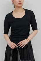 【ガリャルダガランテ/GALLARDAGALANTE】の【La nature linge】シアーワッフルTee ブラック|ID: prp329100004506021 ipo3291000000032810738