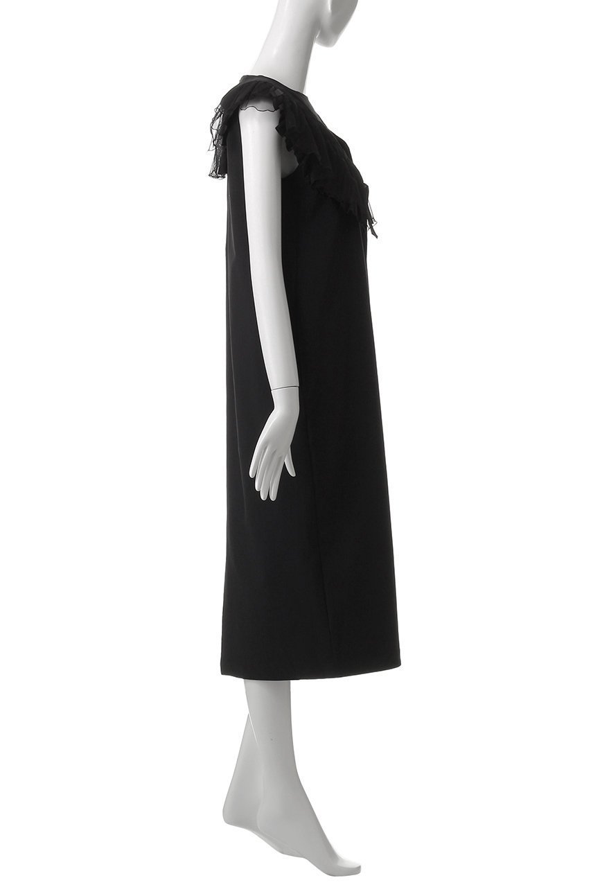 【マリリンムーン/MARILYN MOON】の4wayラッフルプリーツストレッチタフタドレス 人気、トレンドファッション・服の通販 founy(ファニー) 　ファッション　Fashion　レディースファッション　Fashion for Women　ワンピース　Dresses　フォーマル・パーティードレス・結婚式用ドレス　Elegant & Casual Dresses　チュニック　Tunic Tops & Dresses　シンプル　Simple, Minimal　ストレッチ　Stretch, Stretchy Fabric　タフタ　Taffeta, Structured Fabric　チュニック　Tunic, Long Top　チュール　Tulip, Tulip Motif　ドレス　Dress, One-Piece　ラッフル　Ruffle, Frill　ランダム　Random, Irregular　ロング　Long, Long-Length　吸水　Absorbent, Quick-Dry　夏　Summer　other-3|ID: prp329100004506044 ipo3291000000034954648