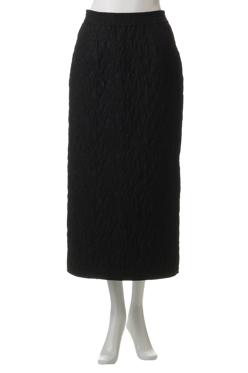 【マリリンムーン/MARILYN MOON】のフローティングジャガード Iラインスカート 人気、トレンドファッション・服の通販 founy(ファニー) 　ファッション　Fashion　レディースファッション　Fashion for Women　スカート　Skirts　おすすめ　Recommended / Our Picks　エレガント 上品　Elegant　カットソー　Cut and Sewn Top　ギャザー　Gathered, Ruffled　シャーリング　Shirring, Ruched　ジャカード／ジャガード　Jacquard, Woven Pattern　モダン　Modern, Contemporary　リュクス　Luxury, Elegant, High-End, Chic　other-2|ID: prp329100004506046 ipo3291000000035936190