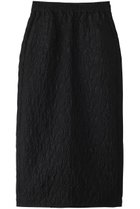 【マリリンムーン/MARILYN MOON】のフローティングジャガード Iラインスカート ブラック|ID: prp329100004506046 ipo3291000000036124382