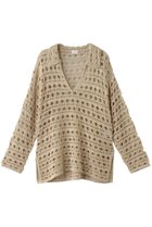 【マノフ/MANOF】のCROCHET KNIT TOPS/トップス BEIGE|ID:prp329100004506056