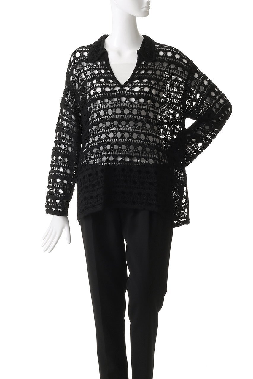 【マノフ/MANOF】のCROCHET KNIT TOPS/トップス 人気、トレンドファッション・服の通販 founy(ファニー) 　ファッション　Fashion　レディースファッション　Fashion for Women　トップス・カットソー　Cut & Sew Tops　ニット　Knit Tops & Sweaters　カジュアルプルオーバー・ニットトップス　Pullovers & Knit Tops / Casual Pullovers　キャミ　Camisole, Cami Top　夏　Summer　春　Spring　長袖　Long Sleeve, Full Sleeve　other-2|ID: prp329100004506056 ipo3291000000034957081