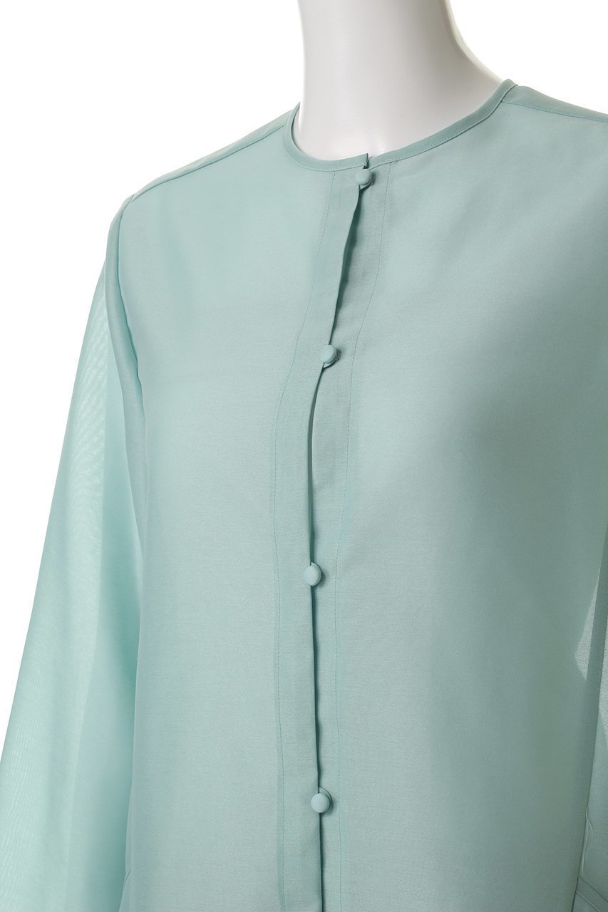 【エムフィル/M Fil】のオーガンジー シアーロングシャツ 人気、トレンドファッション・服の通販 founy(ファニー) 　ファッション　Fashion　レディースファッション　Fashion for Women　トップス・カットソー　Cut & Sew Tops　シャツ・ブラウス・オフィスカジュアル　Elegant Blouses & Button-Ups　オーガンジー　Organza Fabric　スタイリッシュ　Stylish, Fashionable　スリーブ　Sleeve, Long Sleeve / Short Sleeve　タンク　Tank Top, Sleeveless Top　ロング　Long, Long-Length　other-5|ID: prp329100004506061 ipo3291000000032908520
