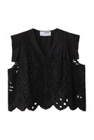 【スリー ドッツ/three dots】のトロピカル レーストップス 人気、トレンドファッション・服の通販 founy(ファニー) ファッション Fashion レディースファッション WOMEN トップス・カットソー Tops/Tshirt シャツ/ブラウス Shirts/Blouses おすすめ Recommend インナー Inner サマー Summer ショート Short スカラップ Scalloped スリーブ Sleeve バランス Balance レース Race エレガント 上品 Elegant |ID:prp329100004506075