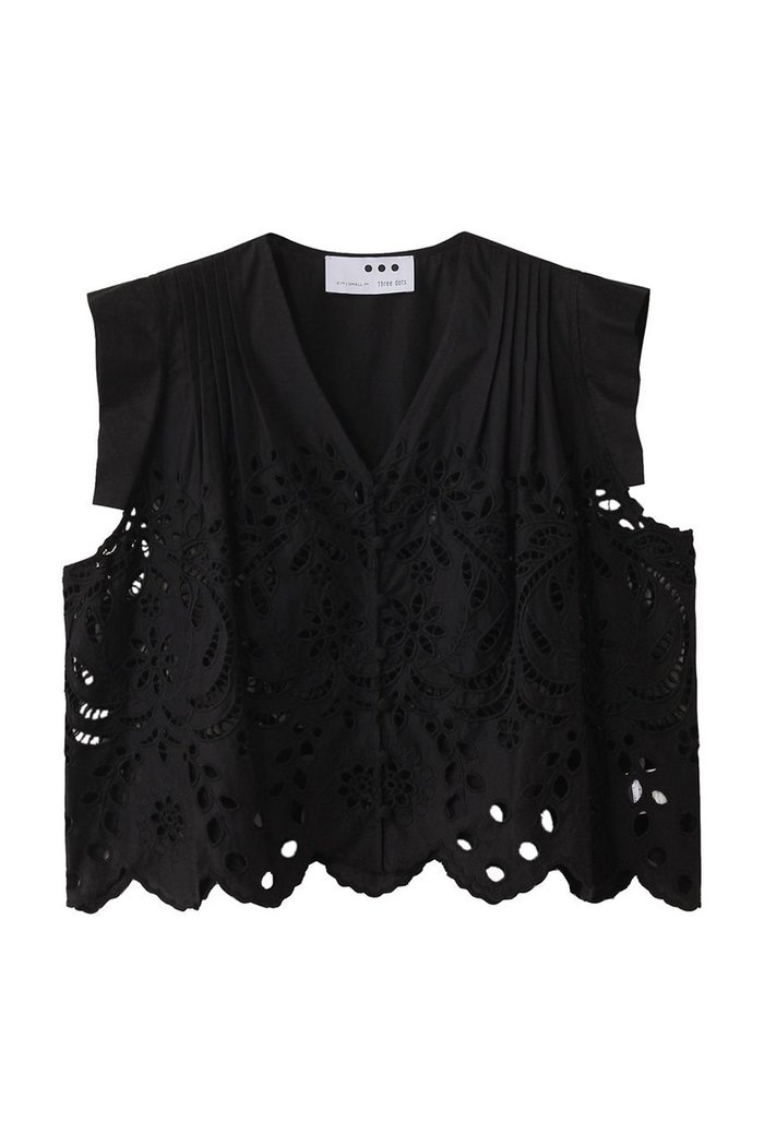 【スリー ドッツ/three dots】のトロピカル レーストップス インテリア・キッズ・メンズ・レディースファッション・服の通販 founy(ファニー) https://founy.com/ ファッション Fashion レディースファッション Fashion for Women トップス・カットソー Cut & Sew Tops シャツ・ブラウス・オフィスカジュアル Elegant Blouses & Button-Ups おすすめ Recommended / Our Picks インナー Innerwear サマー Summer, Summer Style ショート Short, Short Length スカラップ Scallop, Scalloped Edge スリーブ Sleeve, Long Sleeve / Short Sleeve バランス Balance, Style Balance レース Lace, Lace Fabric エレガント 上品 Elegant |ID: prp329100004506075 ipo3291000000036393695