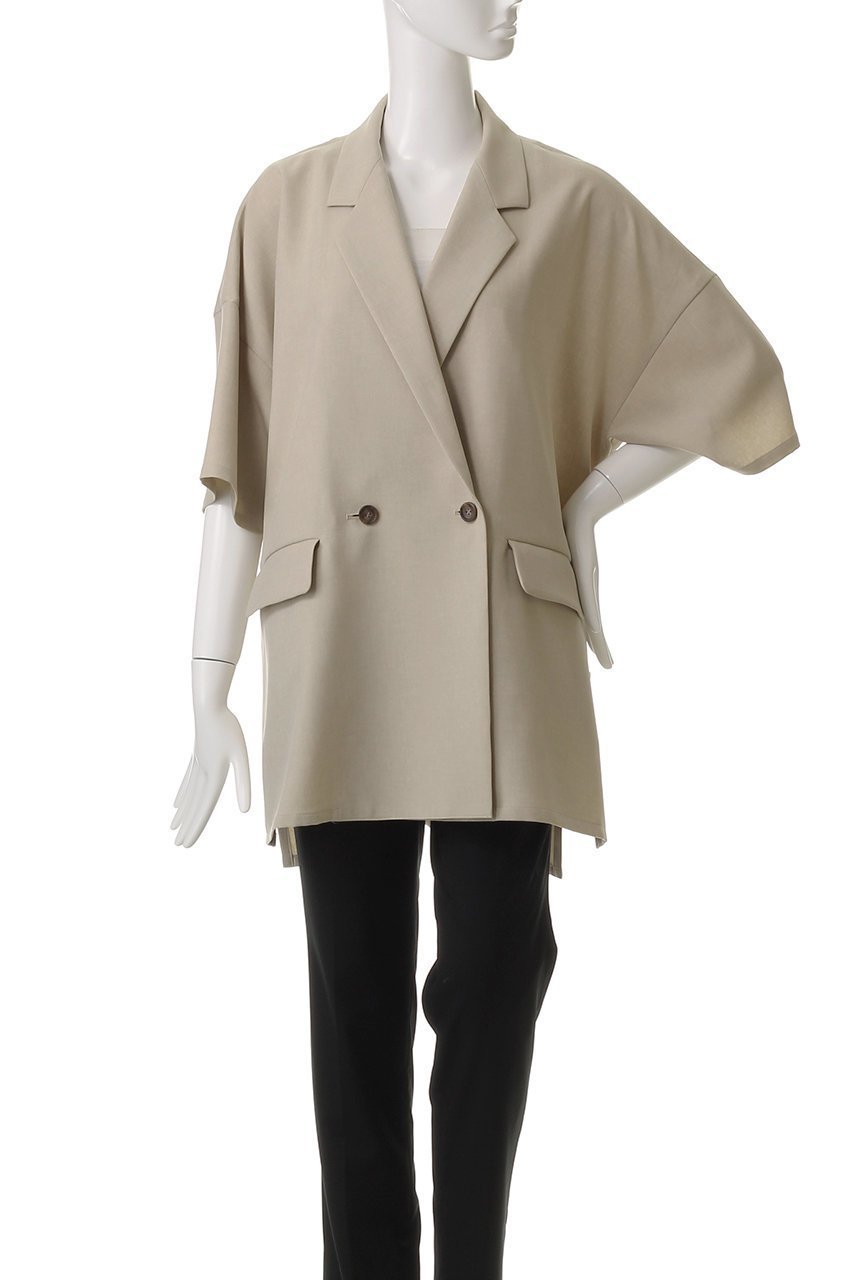 【ミディウミソリッド/MIDIUMISOLID】のlight wide JK.M ジャケット 人気、トレンドファッション・服の通販 founy(ファニー) 　ファッション　Fashion　レディースファッション　Fashion for Women　アウター　Coat / Outerwear Collection　レディースジャケット・軽アウター　Jackets　ジャケット　Jacket, Outerwear　スリーブ　Sleeve, Long Sleeve / Short Sleeve　ダブル　Double, Double-Breasted　ハーフ　Half, Half-Length　ワイド　Wide, Wide Fit　夏　Summer　春　Spring　S/S・春夏　SS, Spring/Summer, Warm Season　other-2|ID: prp329100004506079 ipo3291000000032788547