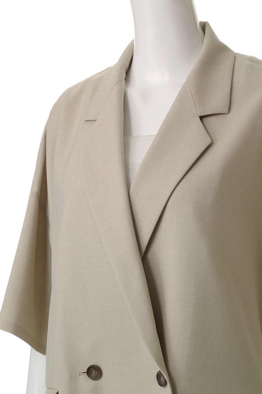 【ミディウミソリッド/MIDIUMISOLID】のlight wide JK.M ジャケット 人気、トレンドファッション・服の通販 founy(ファニー) 　ファッション　Fashion　レディースファッション　Fashion for Women　アウター　Coat / Outerwear Collection　レディースジャケット・軽アウター　Jackets　ジャケット　Jacket, Outerwear　スリーブ　Sleeve, Long Sleeve / Short Sleeve　ダブル　Double, Double-Breasted　ハーフ　Half, Half-Length　ワイド　Wide, Wide Fit　夏　Summer　春　Spring　S/S・春夏　SS, Spring/Summer, Warm Season　other-5|ID: prp329100004506079 ipo3291000000032788554