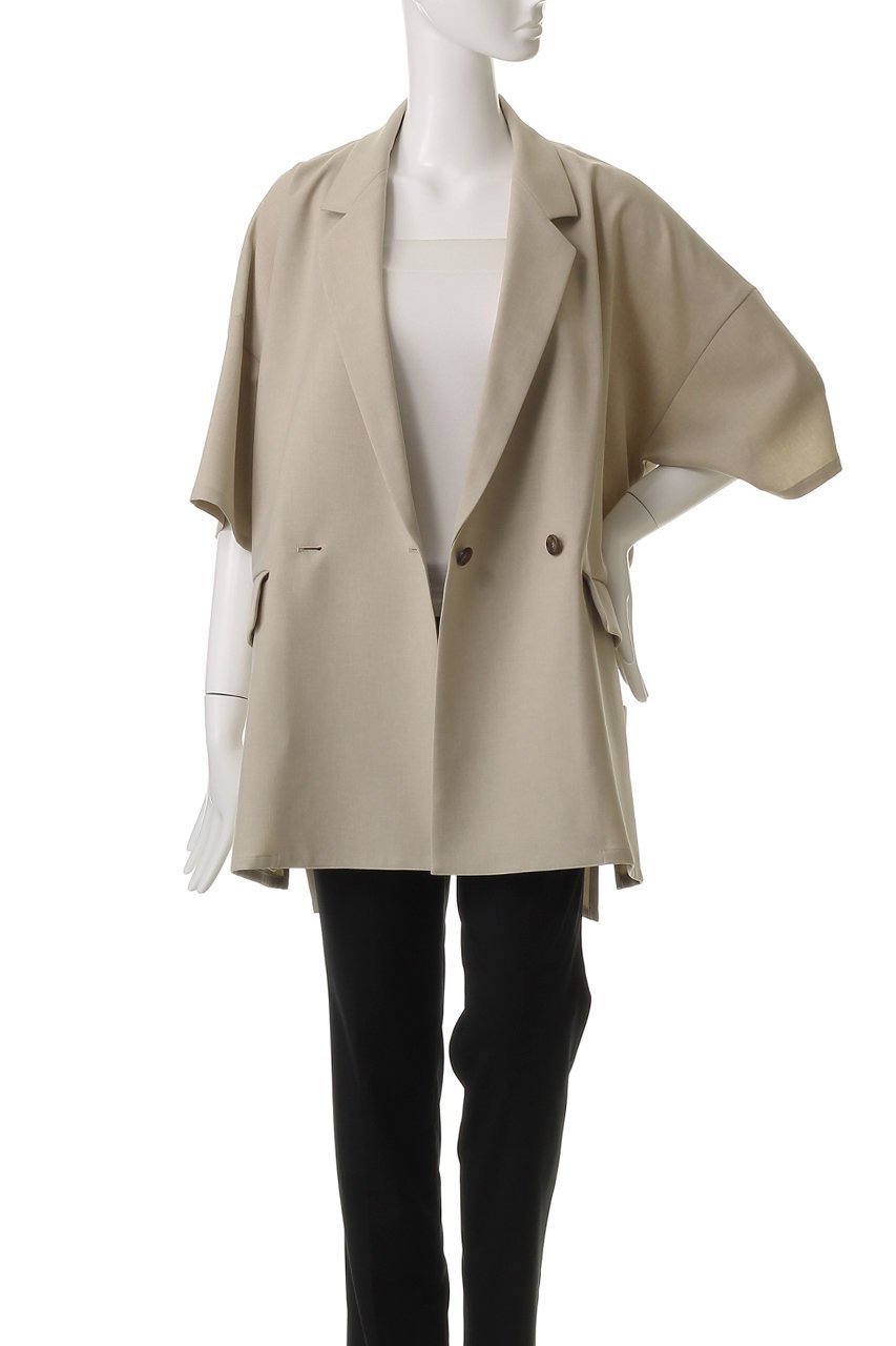 【ミディウミソリッド/MIDIUMISOLID】のlight wide JK.M ジャケット 人気、トレンドファッション・服の通販 founy(ファニー) 　ファッション　Fashion　レディースファッション　Fashion for Women　アウター　Coat / Outerwear Collection　レディースジャケット・軽アウター　Jackets　ジャケット　Jacket, Outerwear　スリーブ　Sleeve, Long Sleeve / Short Sleeve　ダブル　Double, Double-Breasted　ハーフ　Half, Half-Length　ワイド　Wide, Wide Fit　夏　Summer　春　Spring　S/S・春夏　SS, Spring/Summer, Warm Season　other-7|ID: prp329100004506079 ipo3291000000032788561