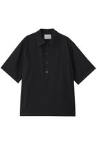 【ミディウミソリッド/MIDIUMISOLID / MEN】の【MEN】slub sheer polo-shirt ポロシャツ black|ID: prp329100004506082 ipo3291000000032908125