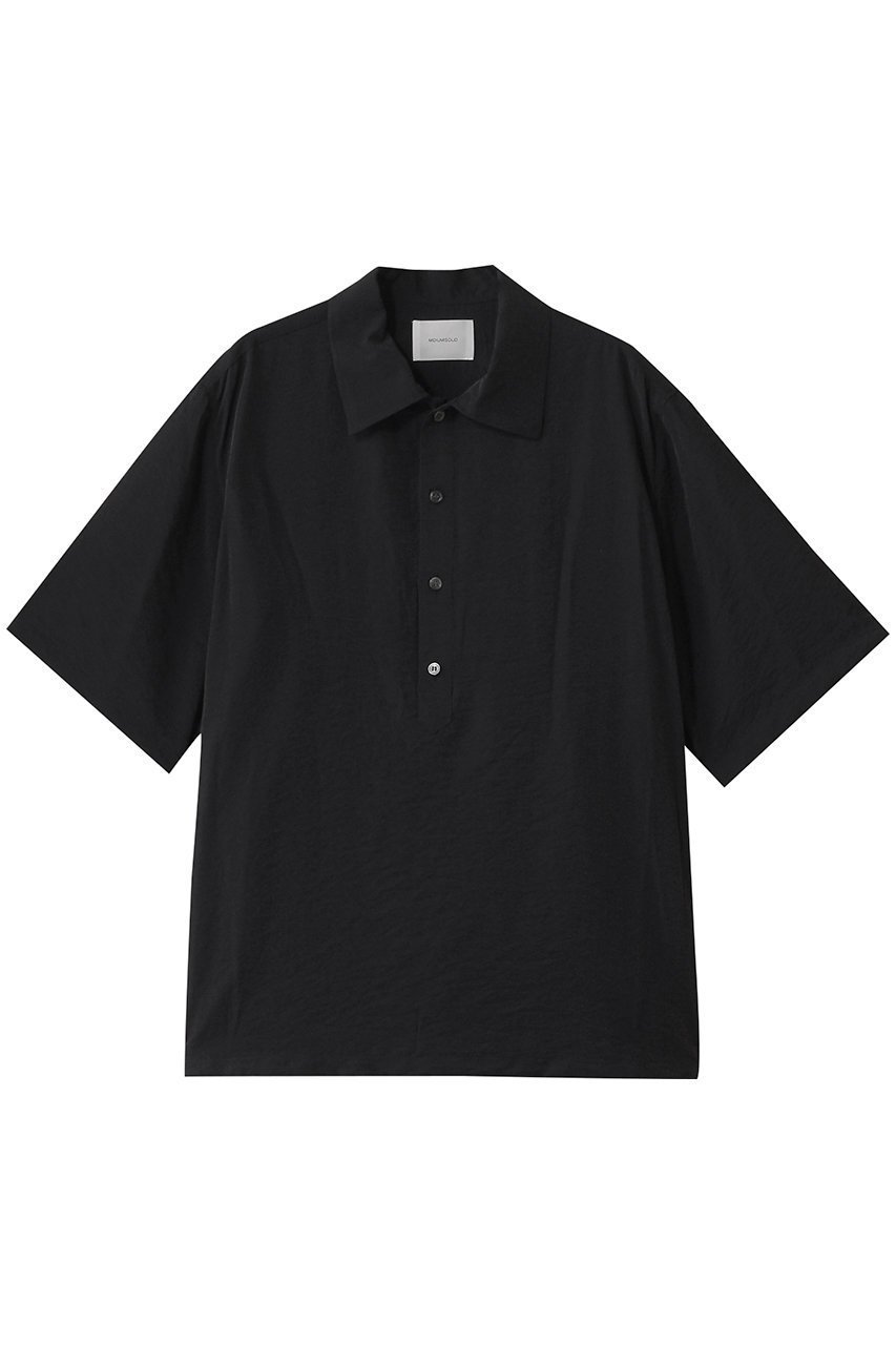 【ミディウミソリッド/MIDIUMISOLID / MEN】の【MEN】slub sheer polo-shirt ポロシャツ インテリア・キッズ・メンズ・レディースファッション・服の通販 founy(ファニー) 　ファッション　Fashion　メンズファッション　Fashion for Men　シアー　Sheer, See-Through　スタイリッシュ　Stylish, Fashionable　スリーブ　Sleeve, Long Sleeve / Short Sleeve　ハーフ　Half, Half-Length　ポロシャツ　Polo Shirt, Collared Tee　夏　Summer　春　Spring　S/S・春夏　SS, Spring/Summer, Warm Season　black|ID: prp329100004506082 ipo3291000000032908125