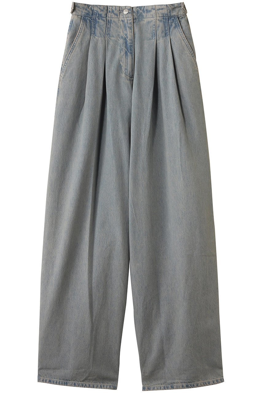 【マーレット/MERLETTE】のTRIBECA プリーツハイウエスト バレルデニム 人気、トレンドファッション・服の通販 founy(ファニー) 　ファッション　Fashion　レディースファッション　Fashion for Women　パンツ　Pants & Trousers　デニムパンツ・ジーンズ・美脚デニム　Denim Jeans & Pants　カットソー　Cut and Sewn Top　デニム　Denim, Jeans Material　トレンド　Trend, Trending Now　プリーツ　Pleats, Pleated　 other-1|ID: prp329100004506084 ipo3291000000032648153