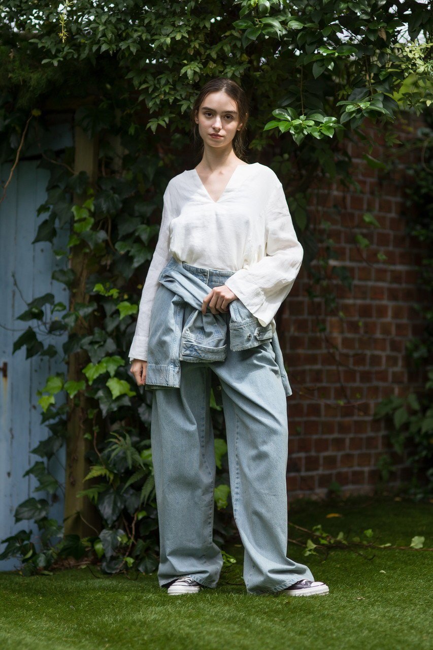 【マーレット/MERLETTE】のTRIBECA プリーツハイウエスト バレルデニム 人気、トレンドファッション・服の通販 founy(ファニー) 　ファッション　Fashion　レディースファッション　Fashion for Women　パンツ　Pants & Trousers　デニムパンツ・ジーンズ・美脚デニム　Denim Jeans & Pants　カットソー　Cut and Sewn Top　デニム　Denim, Jeans Material　トレンド　Trend, Trending Now　プリーツ　Pleats, Pleated　other-8|ID: prp329100004506084 ipo3291000000032648161