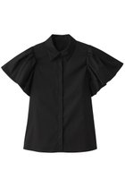 【アルアバイル/allureville】の【Loulou Willoughby】バルーンスリーブシャツブラウス 人気、トレンドファッション・服の通販 founy(ファニー) ファッション Fashion レディースファッション Fashion for Women トップス・カットソー Cut & Sew Tops シャツ・ブラウス・オフィスカジュアル Elegant Blouses & Button-Ups エレガント 上品 Elegant ショート Short, Short Length スリーブ Sleeve, Long Sleeve / Short Sleeve デニム Denim, Jeans Material バルーン Balloon, Balloon Silhouette フェミニン Feminine, Girly フレア Flare, Flared thumbnail ブラック|ID: prp329100004506101 ipo3291000000035473855