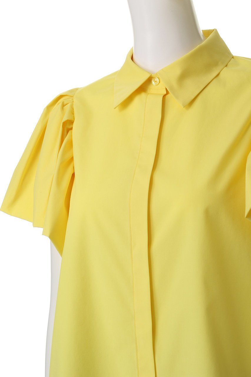 【アルアバイル/allureville】の【Loulou Willoughby】バルーンスリーブシャツブラウス 人気、トレンドファッション・服の通販 founy(ファニー) 　ファッション　Fashion　レディースファッション　Fashion for Women　トップス・カットソー　Cut & Sew Tops　シャツ・ブラウス・オフィスカジュアル　Elegant Blouses & Button-Ups　エレガント 上品　Elegant　ショート　Short, Short Length　スリーブ　Sleeve, Long Sleeve / Short Sleeve　デニム　Denim, Jeans Material　バルーン　Balloon, Balloon Silhouette　フェミニン　Feminine, Girly　フレア　Flare, Flared　other-5|ID: prp329100004506101 ipo3291000000035473859