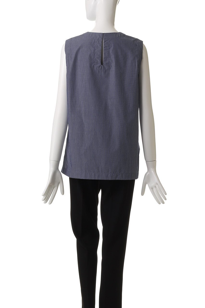 【エリオポール/heliopole】のサイドスリットスリーブレスブラウス 人気、トレンドファッション・服の通販 founy(ファニー) 　ファッション　Fashion　レディースファッション　Fashion for Women　トップス・カットソー　Cut & Sew Tops　キャミソール&ノースリーブ　Camisoles & Sleeveless Tops　シャツ・ブラウス・オフィスカジュアル　Elegant Blouses & Button-Ups　シンプル　Simple, Minimal　スリット　Slit, Slit Detail　ノースリーブ　Sleeveless, No-Sleeve　フェミニン　Feminine, Girly　ヘムライン　Hemline, Bottom Cut　マニッシュ　Mannish, Boyish　other-4|ID: prp329100004506102 ipo3291000000036029279