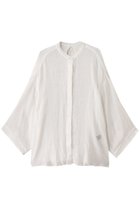 【エリオポール/heliopole】のリネンガーゼシャツ 人気、トレンドファッション・服の通販 founy(ファニー) ファッション Fashion レディースファッション Fashion for Women トップス・カットソー Cut & Sew Tops シャツ・ブラウス・オフィスカジュアル Elegant Blouses & Button-Ups エアリー Airy Texture シアー Sheer, See-Through シンプル Simple, Minimal スリーブ Sleeve, Long Sleeve / Short Sleeve フォルム Silhouette, Form ボトム Bottoms, Lower Wear ロング Long, Long-Length thumbnail ホワイト|ID: prp329100004506103 ipo3291000000035473871