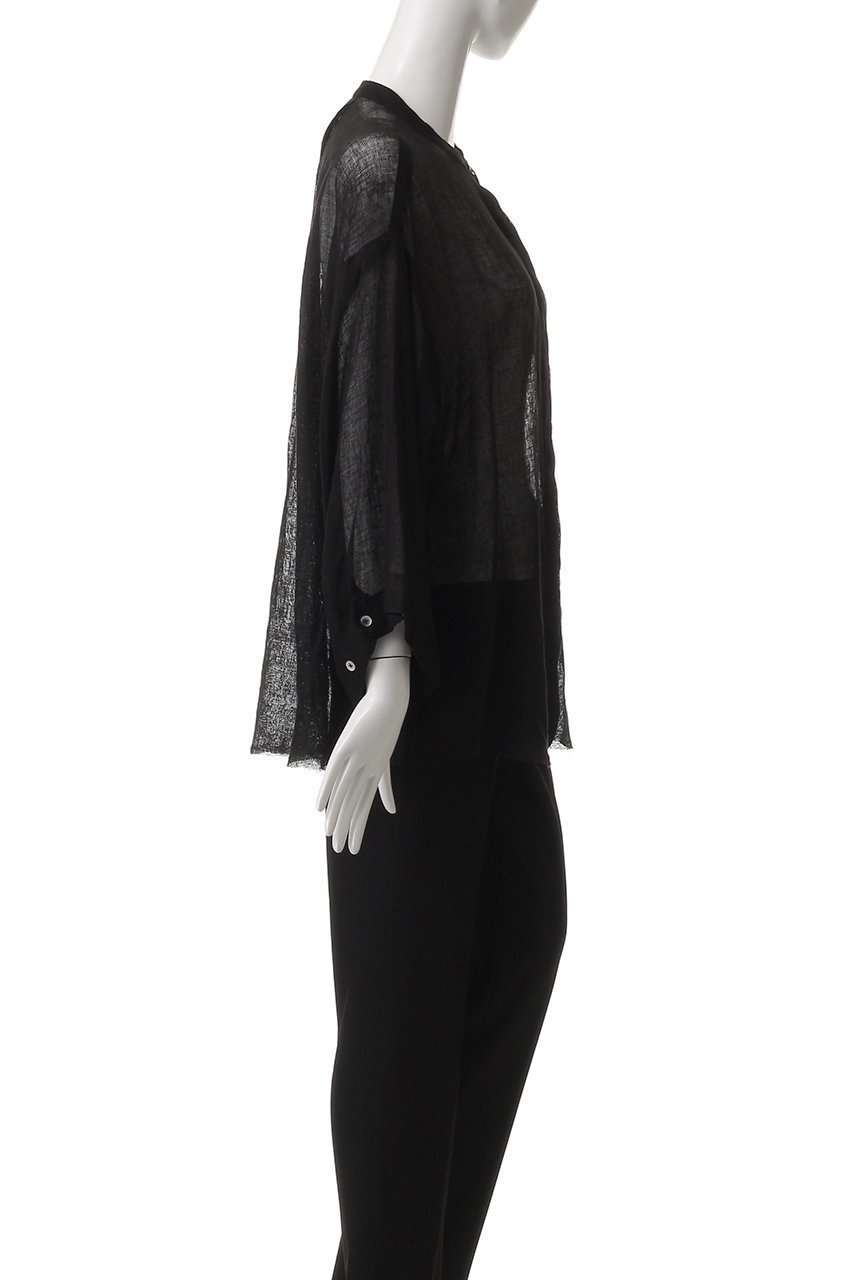 【エリオポール/heliopole】のリネンガーゼシャツ 人気、トレンドファッション・服の通販 founy(ファニー) 　ファッション　Fashion　レディースファッション　Fashion for Women　トップス・カットソー　Cut & Sew Tops　シャツ・ブラウス・オフィスカジュアル　Elegant Blouses & Button-Ups　エアリー　Airy Texture　シアー　Sheer, See-Through　シンプル　Simple, Minimal　スリーブ　Sleeve, Long Sleeve / Short Sleeve　フォルム　Silhouette, Form　ボトム　Bottoms, Lower Wear　ロング　Long, Long-Length　other-3|ID: prp329100004506103 ipo3291000000035822438