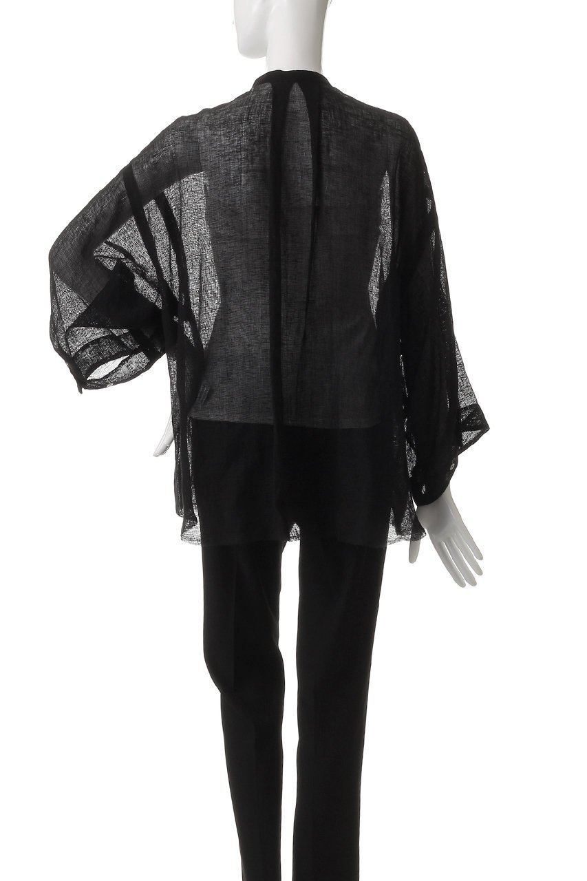 【エリオポール/heliopole】のリネンガーゼシャツ 人気、トレンドファッション・服の通販 founy(ファニー) 　ファッション　Fashion　レディースファッション　Fashion for Women　トップス・カットソー　Cut & Sew Tops　シャツ・ブラウス・オフィスカジュアル　Elegant Blouses & Button-Ups　エアリー　Airy Texture　シアー　Sheer, See-Through　シンプル　Simple, Minimal　スリーブ　Sleeve, Long Sleeve / Short Sleeve　フォルム　Silhouette, Form　ボトム　Bottoms, Lower Wear　ロング　Long, Long-Length　other-4|ID: prp329100004506103 ipo3291000000035822439