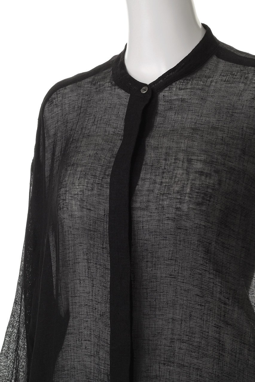 【エリオポール/heliopole】のリネンガーゼシャツ 人気、トレンドファッション・服の通販 founy(ファニー) 　ファッション　Fashion　レディースファッション　Fashion for Women　トップス・カットソー　Cut & Sew Tops　シャツ・ブラウス・オフィスカジュアル　Elegant Blouses & Button-Ups　エアリー　Airy Texture　シアー　Sheer, See-Through　シンプル　Simple, Minimal　スリーブ　Sleeve, Long Sleeve / Short Sleeve　フォルム　Silhouette, Form　ボトム　Bottoms, Lower Wear　ロング　Long, Long-Length　other-5|ID: prp329100004506103 ipo3291000000035822440