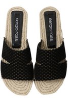 【セルジオ ロッシ/SERGIO ROSSI】のsrMICRO MERMAID フラットサンダル 人気、トレンドファッション・服の通販 founy(ファニー) ファッション Fashion レディースファッション WOMEN おすすめ Recommend インソール Insole サマー Summer サンダル Sandals スエード Suede フラット Flat ラフィア Raffia リゾート Resort ワーク Work |ID:prp329100004506109