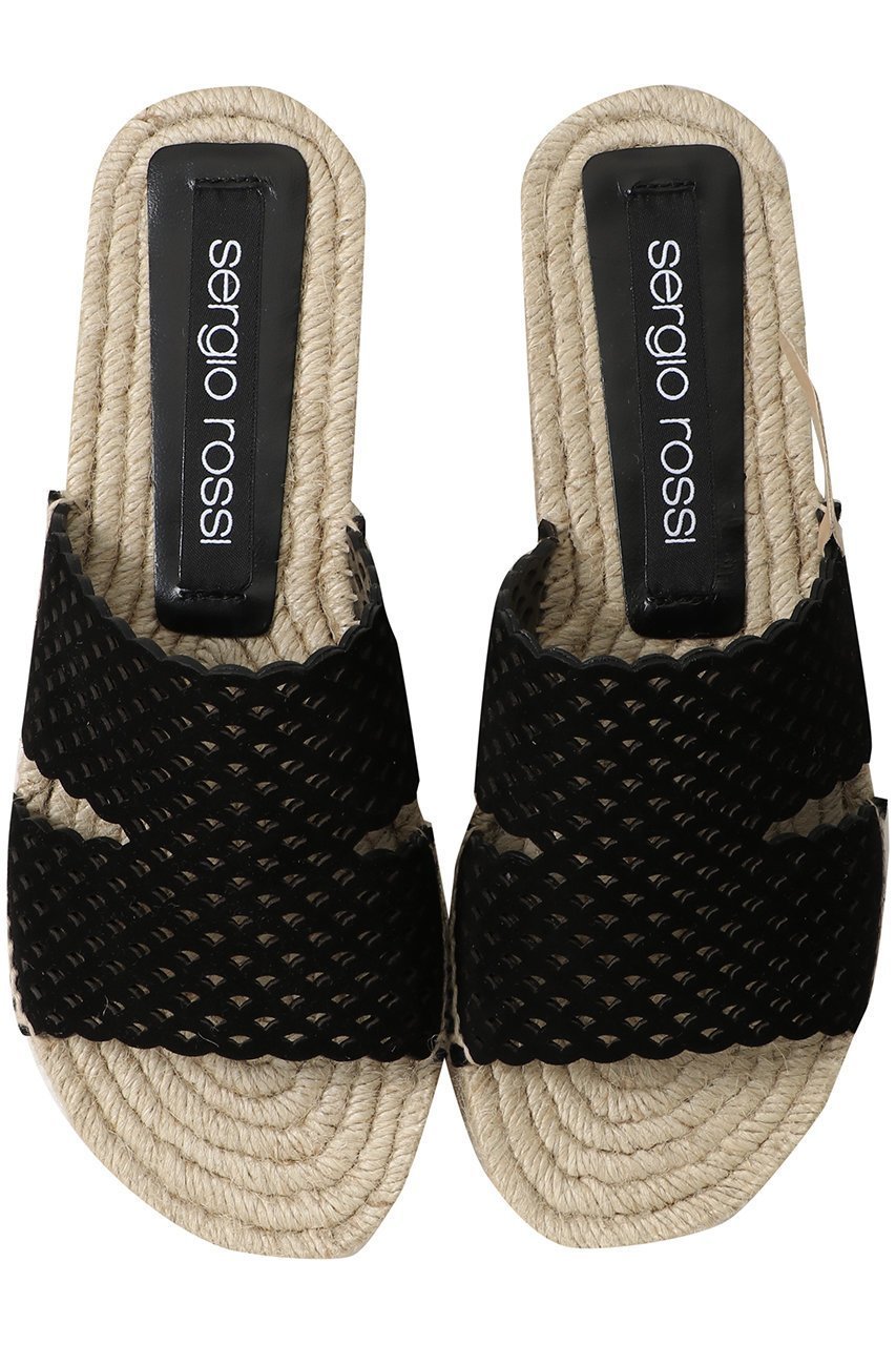 【セルジオ ロッシ/SERGIO ROSSI】のsrMICRO MERMAID フラットサンダル 人気、トレンドファッション・服の通販 founy(ファニー) 　ファッション　Fashion　レディースファッション　Fashion for Women　おすすめ　Recommended / Our Picks　インソール　Shoe Insole　サマー　Summer, Summer Style　サンダル　Sandals, Summer Shoes　フラット　Flat, Flat Shoes　ラフィア　Raffia, Natural Straw　リゾート　Resort, Vacation Style　ワーク　Workwear, Utility Style　 other-1|ID: prp329100004506109 ipo3291000000036180165