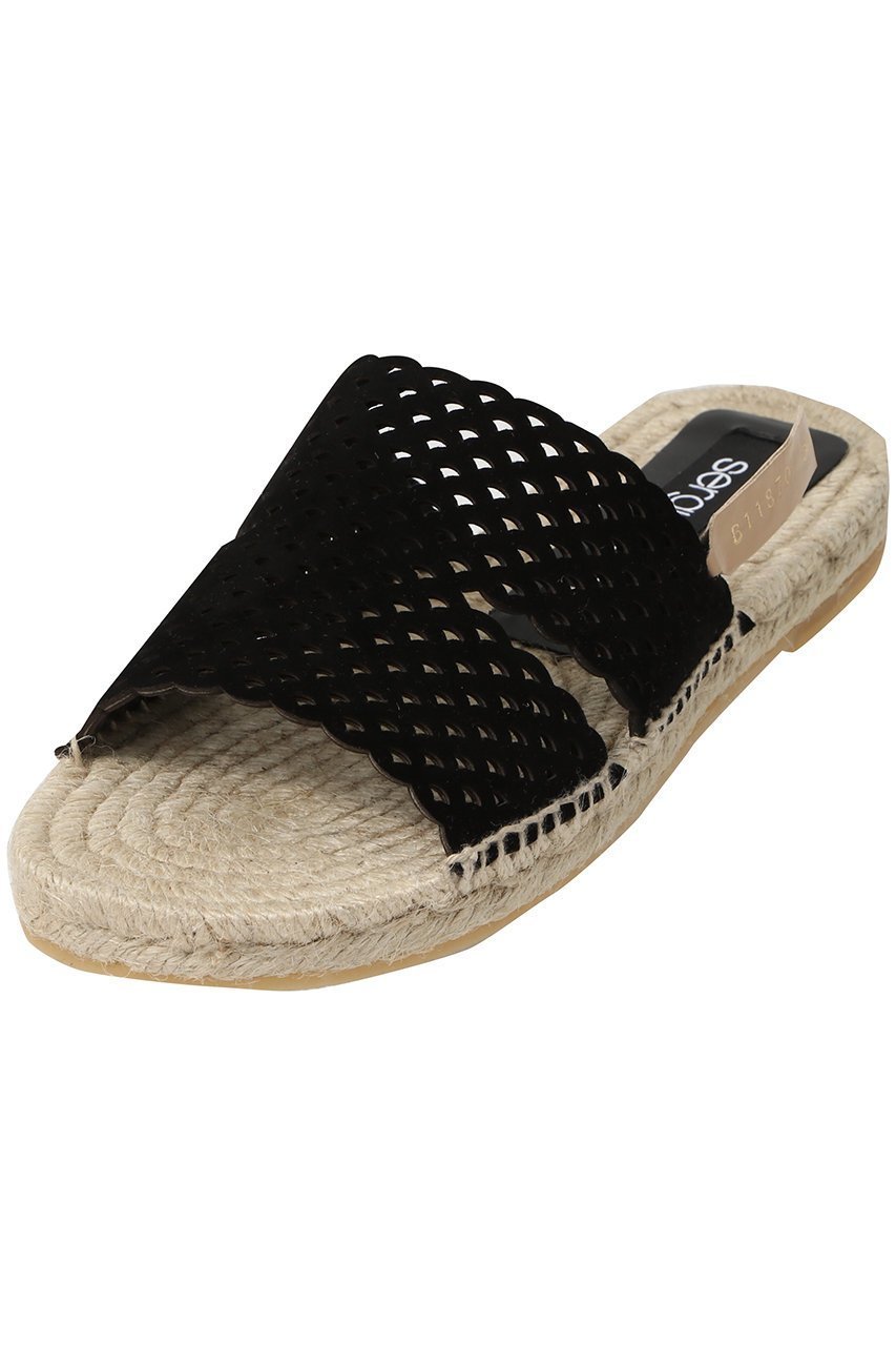 【セルジオ ロッシ/SERGIO ROSSI】のsrMICRO MERMAID フラットサンダル 人気、トレンドファッション・服の通販 founy(ファニー) 　ファッション　Fashion　レディースファッション　Fashion for Women　おすすめ　Recommended / Our Picks　インソール　Shoe Insole　サマー　Summer, Summer Style　サンダル　Sandals, Summer Shoes　フラット　Flat, Flat Shoes　ラフィア　Raffia, Natural Straw　リゾート　Resort, Vacation Style　ワーク　Workwear, Utility Style　other-4|ID: prp329100004506109 ipo3291000000036180170