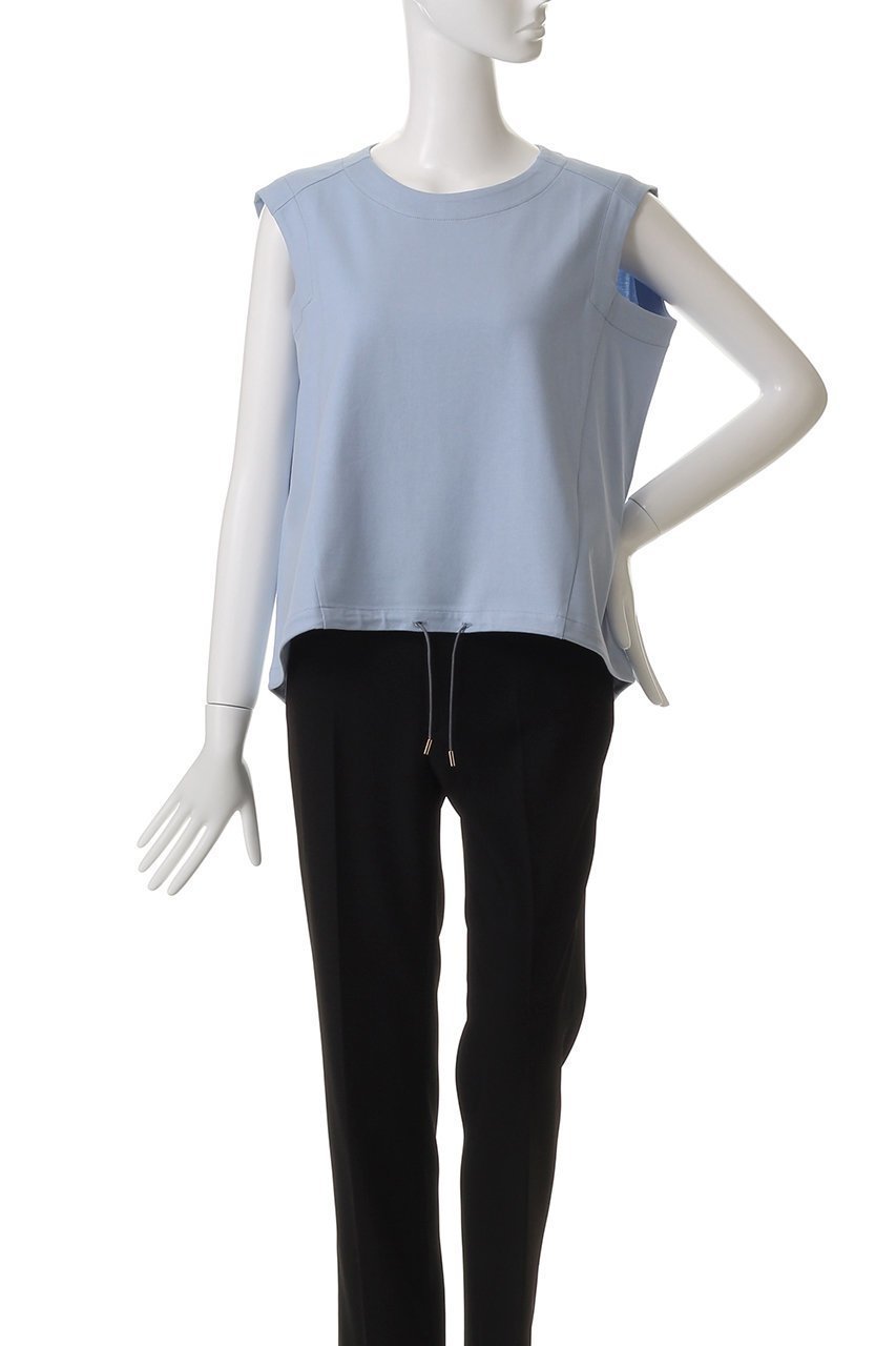 【ベイジ,/BEIGE,】のIXIA(イキシア)/コットンノースリーブドロストトップス 人気、トレンドファッション・服の通販 founy(ファニー) 　ファッション　Fashion　レディースファッション　Fashion for Women　トップス・カットソー　Cut & Sew Tops　キャミソール&ノースリーブ　Camisoles & Sleeveless Tops　シャツ・ブラウス・オフィスカジュアル　Elegant Blouses & Button-Ups　ロングTシャツ・Tシャツ　Longline T-Shirts & Tees　カットソー・ベーシックTシャツ　Cut-and-Sewn Tops / Stretch Tees & Basics　インナー　Innerwear　カーディガン　Cardigan, Knitwear　キャミソール　Camisole, Spaghetti Strap Top　シンプル　Simple, Minimal　ジャケット　Jacket, Outerwear　タンク　Tank Top, Sleeveless Top　ドローストリング　Drawstring, Pull Cord　other-6|ID: prp329100004506114 ipo3291000000032846864