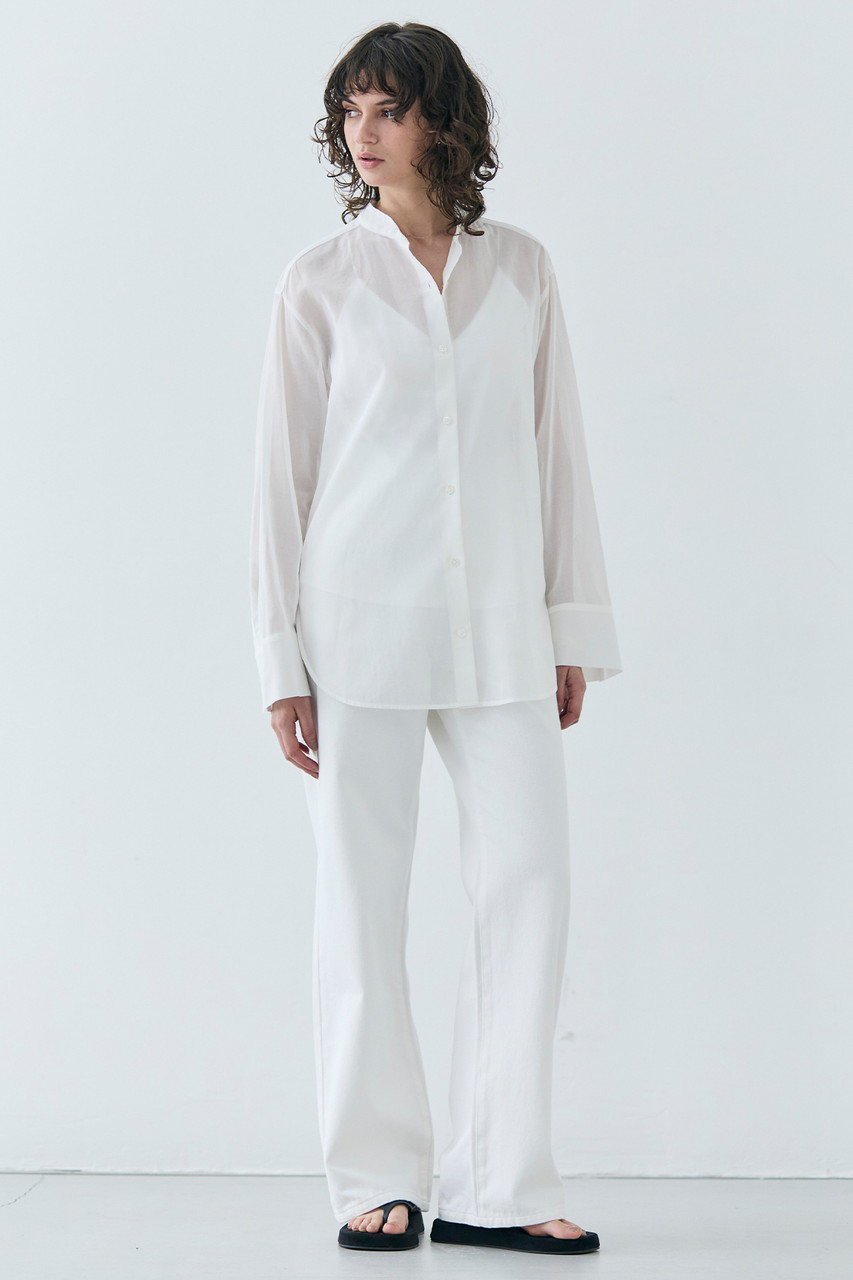 【ベイジ,/BEIGE,】のPLUMERIA(プルメリア)/コットンシアーバックボウタイブラウス 人気、トレンドファッション・服の通販 founy(ファニー) 　ファッション　Fashion　レディースファッション　WOMEN　トップス・カットソー　Tops/Tshirt　シャツ/ブラウス　Shirts/Blouses　バッグ　Bag　スタンド　Stand　スリーブ　Sleeve　デニム　Denim　ロング　Long　エレガント 上品　Elegant　other-7|ID: prp329100004506115 ipo3291000000032100109