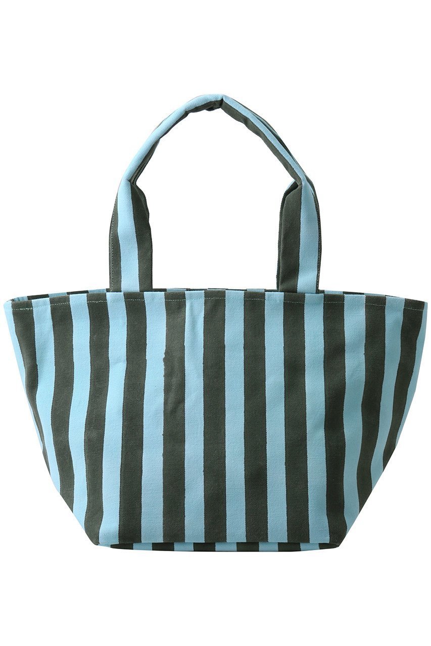 【エスゼット ブロックプリント/SZ Blockprints】のTHICK STRIPE トートバッグ インテリア・キッズ・メンズ・レディースファッション・服の通販 founy(ファニー) 　ファッション　Fashion　レディースファッション　Fashion for Women　バッグ　Bags　ストライプ　Stripe, Striped Pattern　デニム　Denim, Jeans Material　フェミニン　Feminine, Girly　ダークグリーン|ID: prp329100004506117 ipo3291000000036090490
