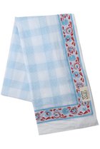 【エスゼット ブロックプリント/SZ Blockprints】のSARONG WEAVE コットン巻きスカート ライトブルー|ID: prp329100004506119 ipo3291000000032844218