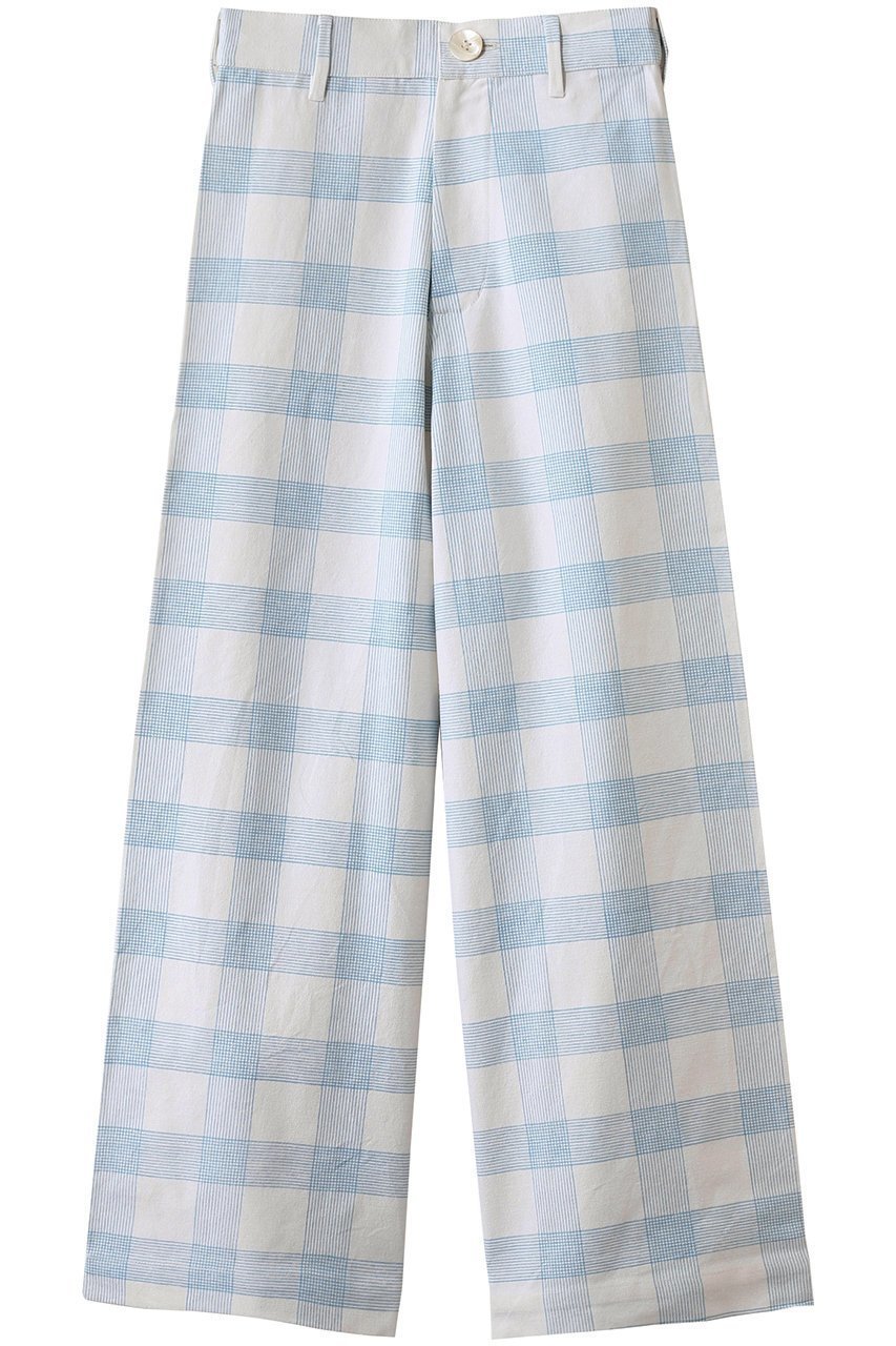 【エスゼット ブロックプリント/SZ Blockprints】のDISCO PANTS WEAVE ワイドパンツ インテリア・キッズ・メンズ・レディースファッション・服の通販 founy(ファニー) 　ファッション　Fashion　レディースファッション　Fashion for Women　パンツ　Pants & Trousers　クロップド　Cropped, Short Length　ワイド　Wide, Wide Fit　ライトブルー|ID: prp329100004506122 ipo3291000000036500216