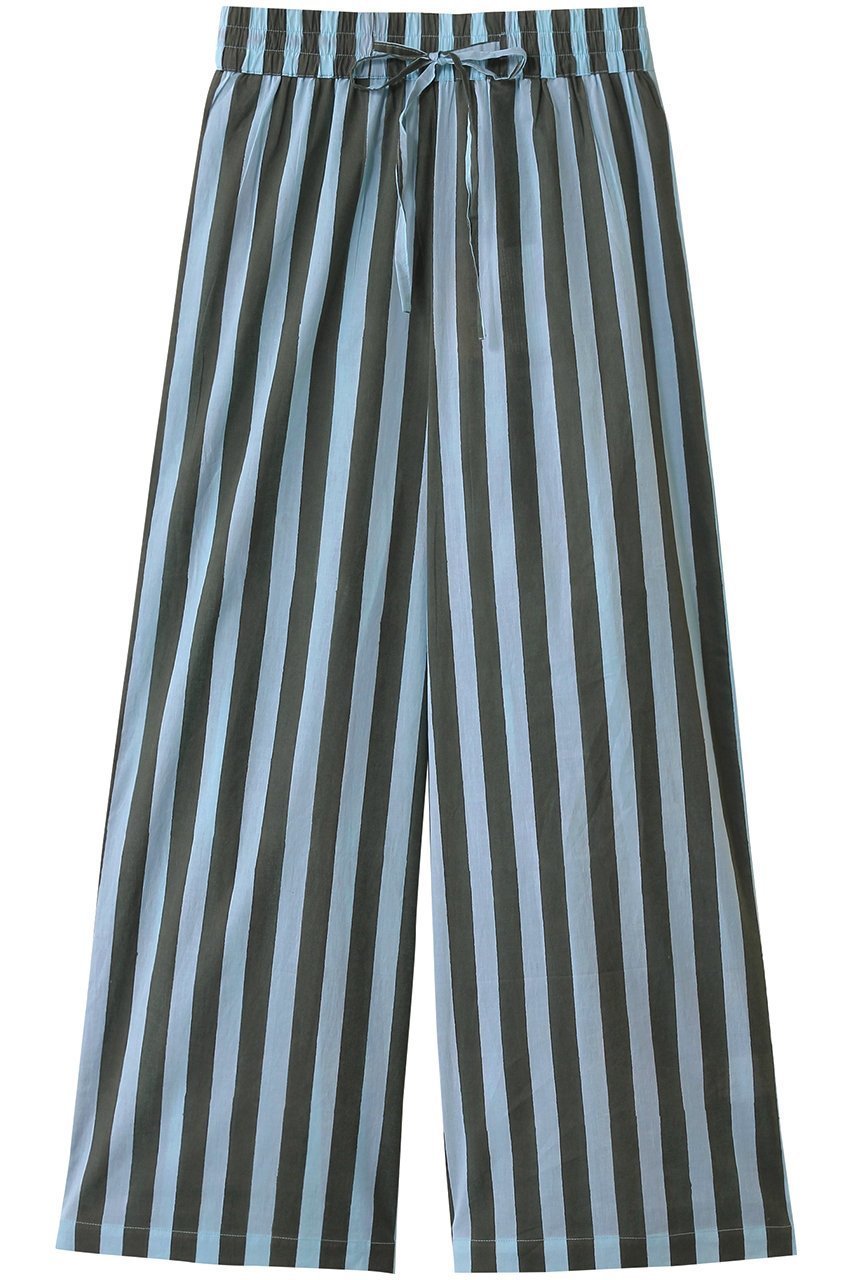 【エスゼット ブロックプリント/SZ Blockprints】のSUMMER PANTS THICK STRIPE サマーパンツ インテリア・キッズ・メンズ・レディースファッション・服の通販 founy(ファニー) 　ファッション　Fashion　レディースファッション　Fashion for Women　パンツ　Pants & Trousers　サマー　Summer, Summer Style　ストライプ　Stripe, Striped Pattern　夏　Summer　ダークグリーン|ID: prp329100004506123 ipo3291000000035757344