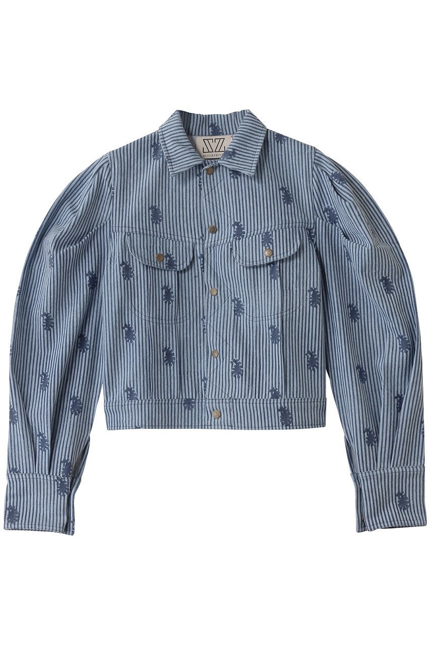 【エスゼット ブロックプリント/SZ Blockprints】のTOKYO JACKET THIN STRIPE PAISLEY デニムジャケット 人気、トレンドファッション・服の通販 founy(ファニー) 　ファッション　Fashion　レディースファッション　Fashion for Women　アウター　Coat / Outerwear Collection　レディースジャケット・軽アウター　Jackets　デニムジャケット / カジュアルアウター　Denim Jackets　コンパクト　Compact, Small Size　ジャケット　Jacket, Outerwear　ストライプ　Stripe, Striped Pattern　スリーブ　Sleeve, Long Sleeve / Short Sleeve　デニム　Denim, Jeans Material　フェミニン　Feminine, Girly　ペイズリー　Paisley, Ethnic Pattern　ロング　Long, Long-Length　 other-1|ID: prp329100004506127 ipo3291000000032950161